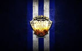 The logo may be obtained from chippa united. Download Wallpapers Chippa United Fc Golden Logo Premier Soccer League Blue Metal Background Football Chippa United Psl South African Football Club Chippa United Logo Soccer South Africa For Desktop Free Pictures For