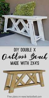 Diy Outdoor Bench Diyprojects Diy Bench Outdoor Diy Wood Projects Diy Furniture