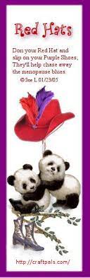 Red Hat Ladies With Bookmark With Small Poem Red Hats Red Hat Ladies Red Hat Society
