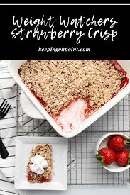 When it's time for something sweet, look no further. Strawberry Crisp