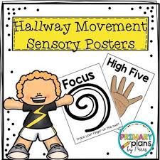 Movement Break Sensory Hallway Posters Sensory Pathways Sensory Sensory Wall
