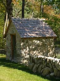 Stone Shed I Love This Stone Backyard Shed Design Garden Shed