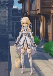 I replayed my genshin impact just to see what lumine looked like if she's evil. Lumine Genshin Gif Lumine Lumin Genshin Discover Share Gifs