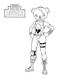 Fortnite Battle Royale Coloring Pages Free Bear Coloring Pages Coloring Books Coloring Pages For Kids