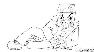 King Dice From Cuphead Coloring Sheet To Print Cartoon Coloring Pages Coloring Pages Coloring Sheets
