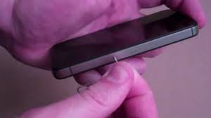 Push in, towards the iphone, but don't force it. Iphone 4 4s How To Insert Remove A Sim Card Youtube