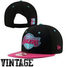 New Era Los Angeles Lakers Hardwood Classics Beet Root 9fifty Snapback Hat Black Pink Snapback Hats Hats Lakers Hat