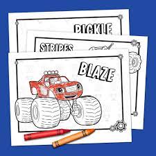 The Best Nick Jr Printables Of 2016 Blaze And The Monster Machines Party Blaze Birthday Party Blaze Birthday