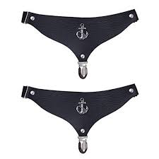 Tiaobug Unisexe Porte Jarretelle En Cuir Jarretiere Avec Https Www Amazon Fr Dp B075ndqjgx Ref C Porte Jarretelles Jarretelles Chaussettes Antiderapantes