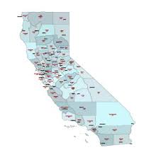 It stretches along the pacific from the bay area to the oregon border. Editable Royalty Free Map Of California Ca In Vector Graphic Online Store