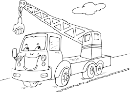 Coloriages camions de pompiers sont gratuites à imprimer au format a4. Coloriage Camion Grue Et Dessin A Imprimer