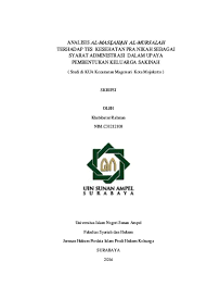 Printed on white paper 26 pages. Implementasi Maslahah Mursalah Sebagai Alternatif Hukum Islam Dan Solusi Problematika Umat