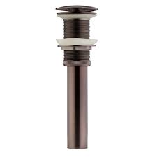 orb brass push pop up drain assembly
