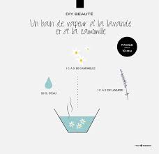 Diy Beaute Un Bain De Vapeur A La Lavande Et A La Camomille Natuurlijke Cosmetica Cosmetica Haar