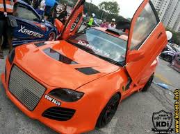 Model kereta proton saga mengalami begitu banyak perubahan. Amazing Transparent Hood Custom Wide Body Kit Scissors Door Extreme Modified Proton Saga Iswara Sedan