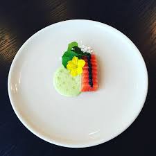 Grant Parry On Instagram Salt Cured Ocean Trout Cucumber Mousse And Some Of My Wife S Stolen Cucumber Flowers Food Food Fine Dining Recipes Food Plating