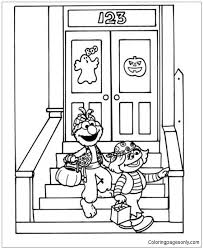We have over 2,000 holiday coloring pages including valentine's, easter, mother's day, halloween and christmas and more! Sesame Street Elmo Trick Or Treat Coloring Pages Halloween Coloring Pages Coloring Pages For Kids And Adults