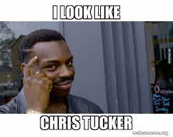 I Look Like Chris Tucker Roll Safe Black Guy Pointing At His Head Make A Meme