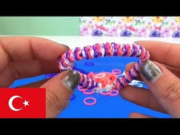 Bileklik yapımı, bileklik örme www.goblenci.com. Lastik Bileklik Yapimi Ters 4lu Balik Bilezik Diy Turkce Inside Out Lastik Bileklik Basit Lastik Bileklik Bileklik Bilezik