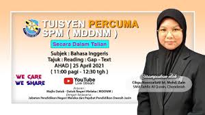 Boleh muat turun melalui pautan yang disediakan pada gambar. Program Tuisyen Spm