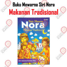 Bebek betutu merupakan makanan khas bali yang sangat popular. Buku Mewarna Nora Makanan Tradisional Shopee Malaysia