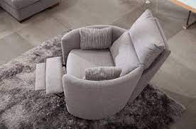 Unlike usual recliners, the swivel recliner chairs with footstool are lightweight, easy to it has sleek, modern look and its fabric is colorfast and durable. Soflex Vera Modern Recliner And Swivel Chair Custom Made In Spain Special Order Soflex Vera