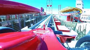 The flagship ride of the brand new ferrari land stands 367.4 ft tall Red Force Roller Coaster Tallest Fastest In Europe Ferrari Land Portaventura Spain Pov Video Dailymotion