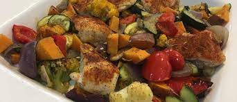 One Pan Herb Roasted Chicken And Veggies Joy Bauer Herb Roasted Chicken Joy Bauer Recipes Healthy Recipes