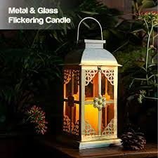 3 out of 5 stars. Solar Lantern Outdoor Hyacinth White Decor Antique Metal And Glass Construction Mission Solar Garden Lantern Indoor And Outdoor Solar Hanging Lantern Entirely Solar Powered Lantern Of Low Maintenance Walmart Com Walmart Com