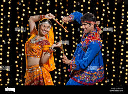 Dandiya raas hi-res stock photography and images - Alamy
