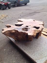 Choosing a a tree stump table base for your tabletop. Tree Stump Coffee Tables The Log Depot