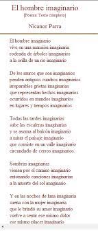 Dice compañero léase ecompañero..compromiso chistes parra desorientar a la policía. El Hombre Imaginario Poema De Nicanor Parra Poemas Escribir Poesia Frases Bonitas