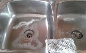 how to clean your kitchen sink using