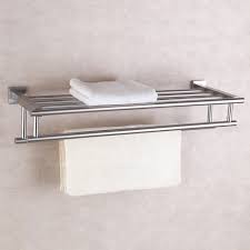 Do you assume bathroom shelf with towel bar brushed nickel looks great? 8mm Size 30cm Tempered Glass Shelf Bathroom Shelf With Double Towel Bar Hooks And Rail Wall Mounted Sus 304 Stainless Steel Korusessential Com