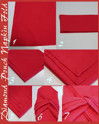 Diamond Napkin Fold Stonegable Napkin Folding Napkins Table Napkins