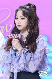 Naverpost 180519 Mina Music Core Mc Mina Long Hair Styles Korean Idol