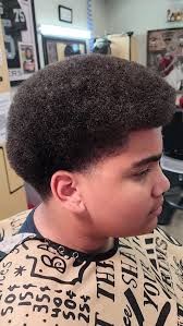 Afro taper with line