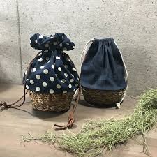 200円で 出来ちゃうかごバッグ ハンドメイド バッグ おしゃれ 巾着バッグ 作り方 バッグ