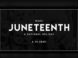Singer and artist pharrell williams joins virginia governor northam to make juneteenth a paid public holiday. Senators Markey Smith Booker Rep Jackson Lee Reintroduce Juneteenth As A National Holiday Nationalblackguide Com