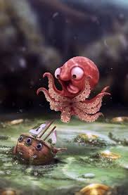 Los Primeros Anos Del Kraken Susseste Haustiere Niedliche Zeichnungen Susse Tiere