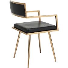 Chaise A Acc Jazz Noir Dore Chaise Accoudoir Coin Salle A Manger Chaise