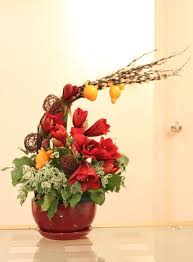 Flower Arrangement For Cny Chinese New Year Flower Flower Arrangements Flower Decorations