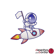 Ícones foguete ( 128 ). Matriz De Bordado Astronauta No Foguete Bazar Do Bordado
