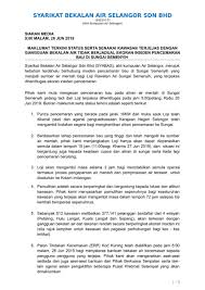 Pengurusan air selangor sdn bhd memaklumkan masalah bekalan air di semua kawasan terjejas dijangka pulih sepenuhnya rabu depan. Air Selangor On Twitter