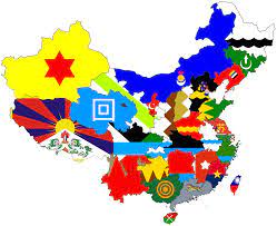 Illustration about flag of people`s republic of china, brush stroke background. Flag Map For Provinces Of China Vexillology