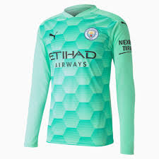 Manchester city umbro trikot jersey shirt maglia maillot xl brother home 1995/96. Man City Replica Men S Long Sleeve Goalkeeper Jersey Green Glimmer Aqua Green Puma Manchester City Puma Germany Manchester City Torhuter Torwart