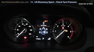 How To Check Tyre Pressures From The Dash On A Land Rover