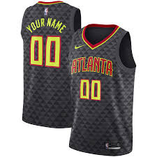 Women's mitchell & ness wilkins retro swingman. Men S Atlanta Hawks Nike Black Swingman Custom Jersey Icon Edition