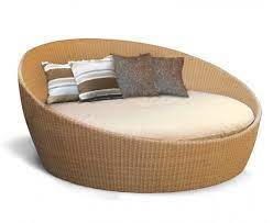The seat pieces are infinitely reconfigurable, allowing you to rearrange. Oyster Rattan Daybed Round Wicker Daybed