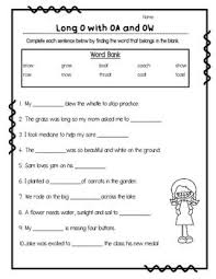 Long O Oa Ow Vowel Teams Worksheets Teaching Kindergarten Writing Phonics Worksheets